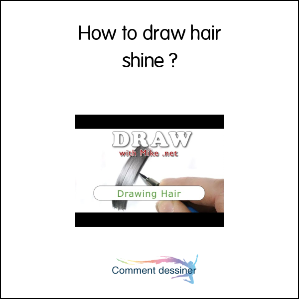 How to draw hair shine How to draw